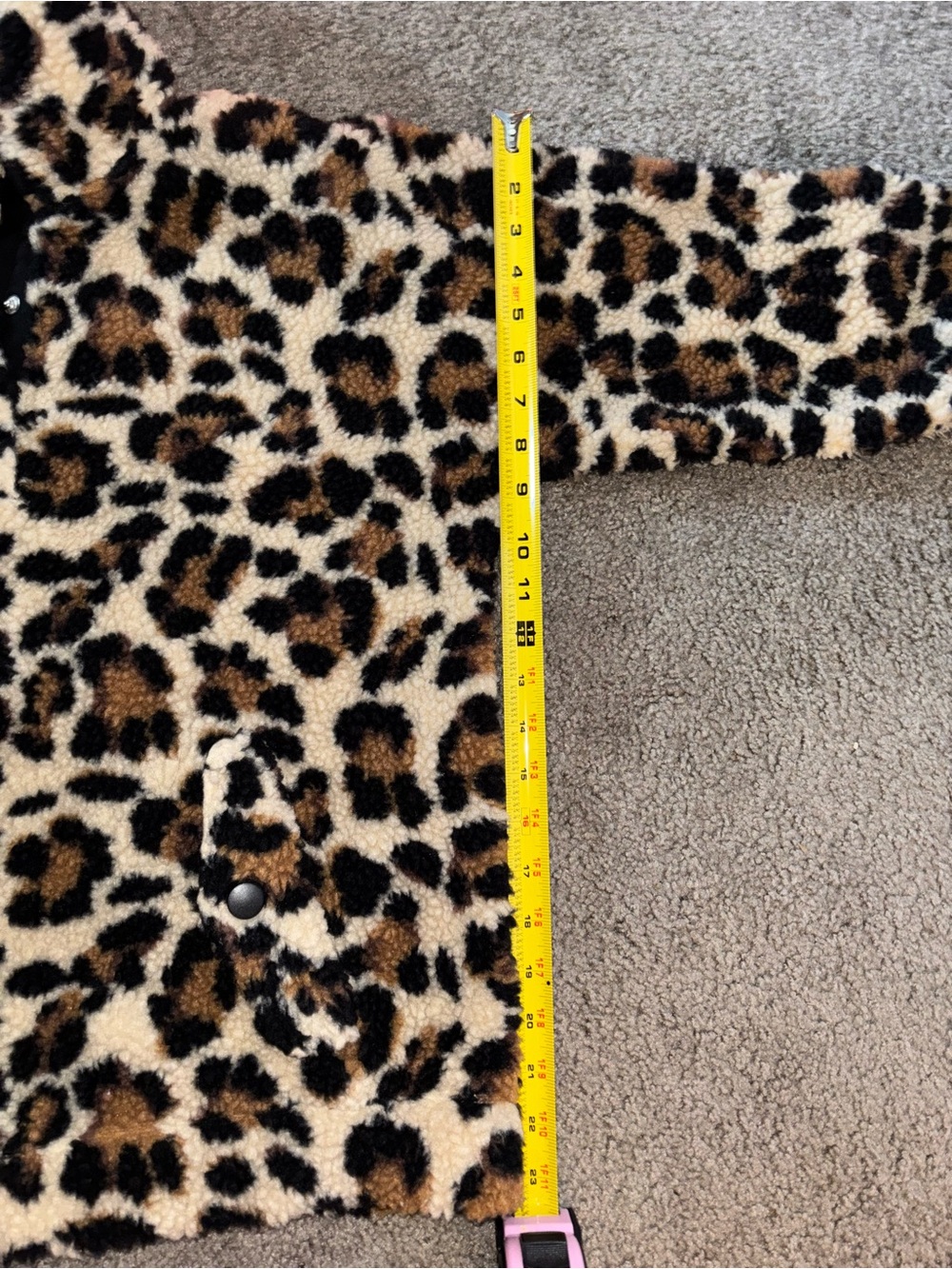 J. Crew Vintage Fleece Leopard  Cheetah Teddy Sherpa Jacket in Brown and Black - Picture 11 of 11